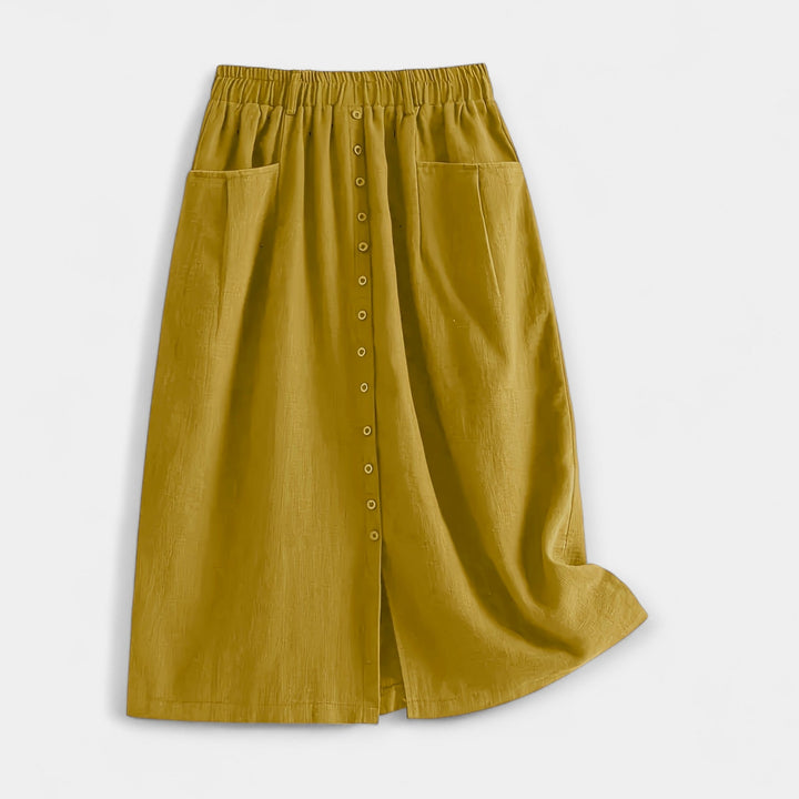 Midi suknja s vintage printom