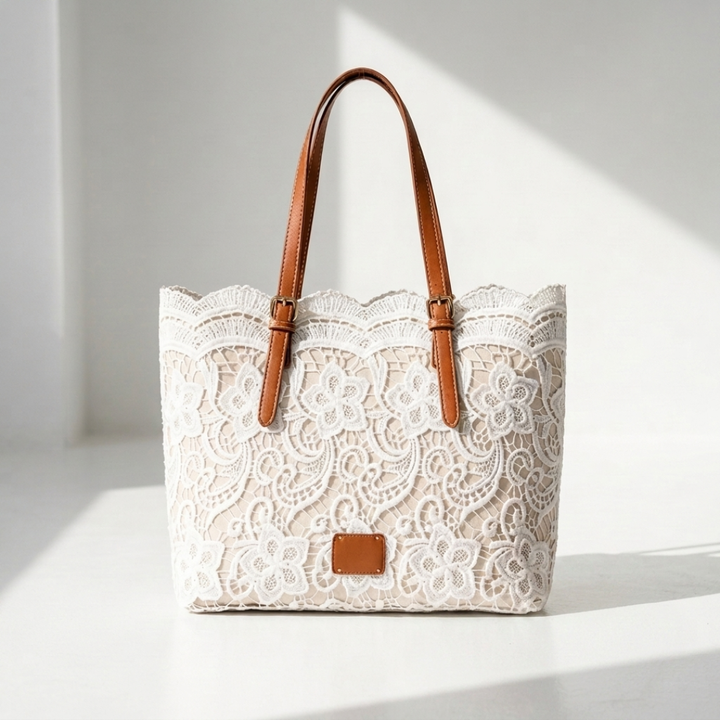 Irina - Vintage torba na rame od čipke