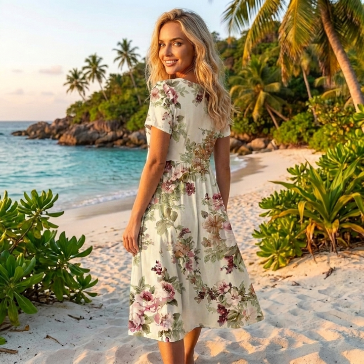 Flora - Vintage haljina s cvjetnim printom