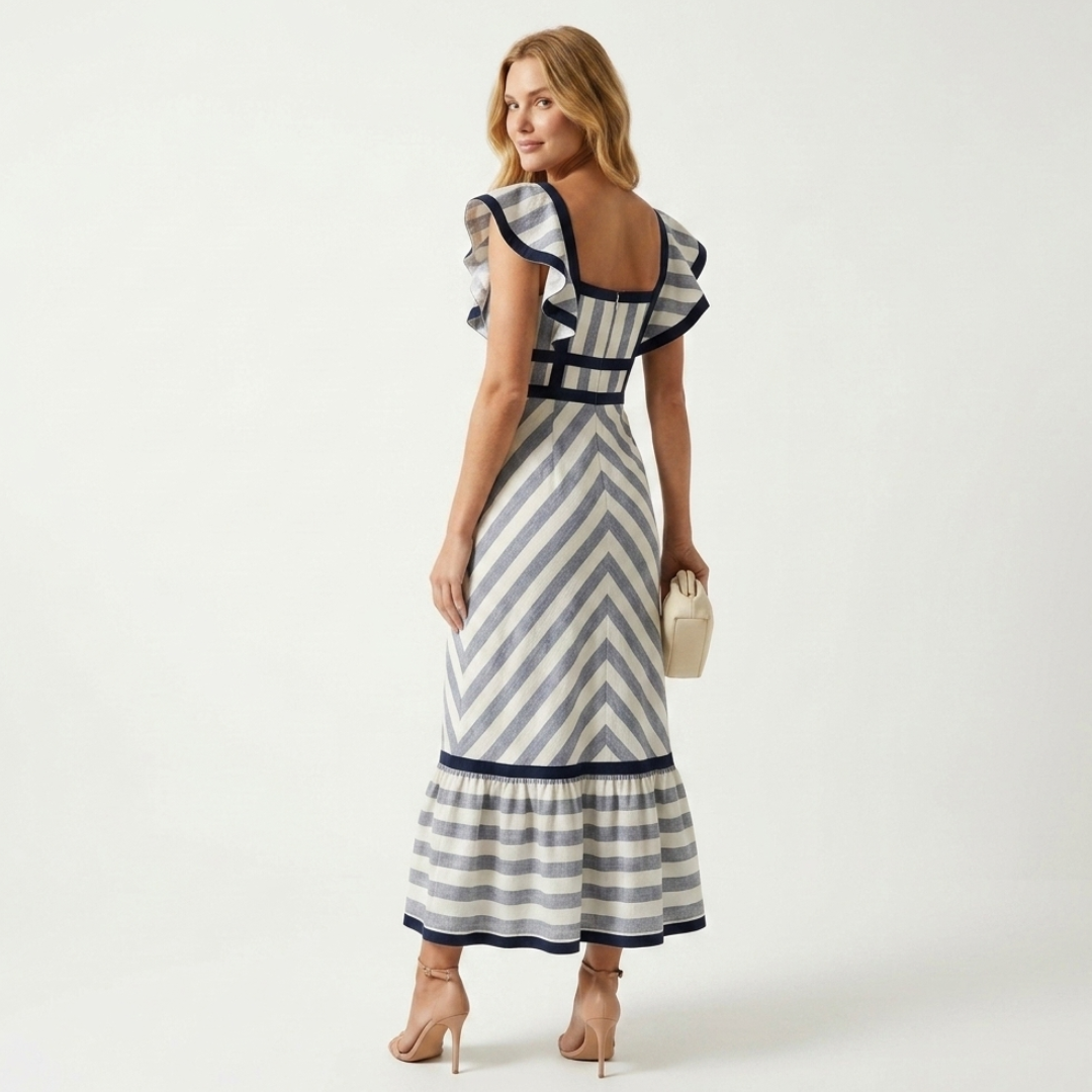 Sandy - Retro maxi haljina