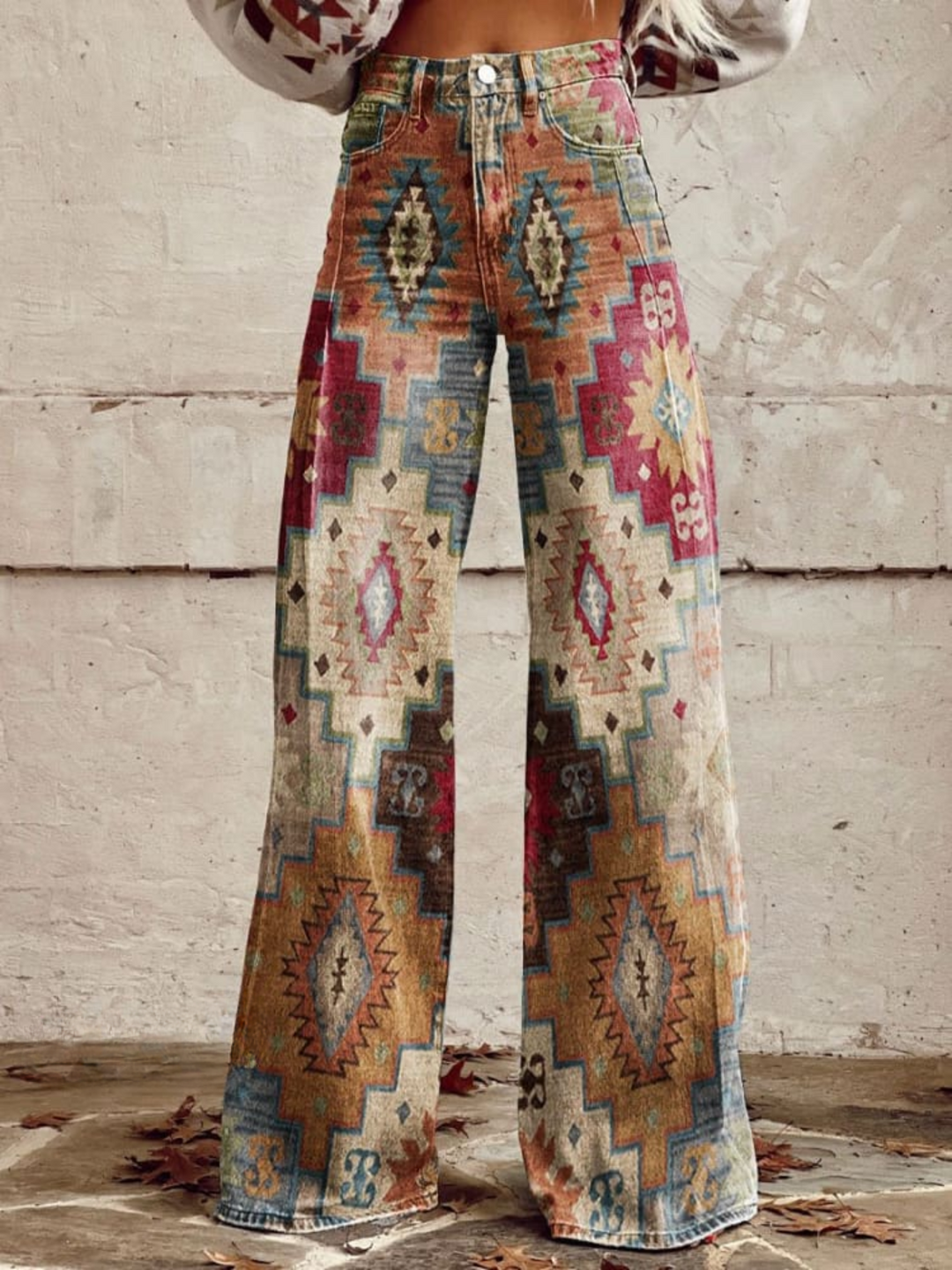 Léa - Elegantne boho hlače