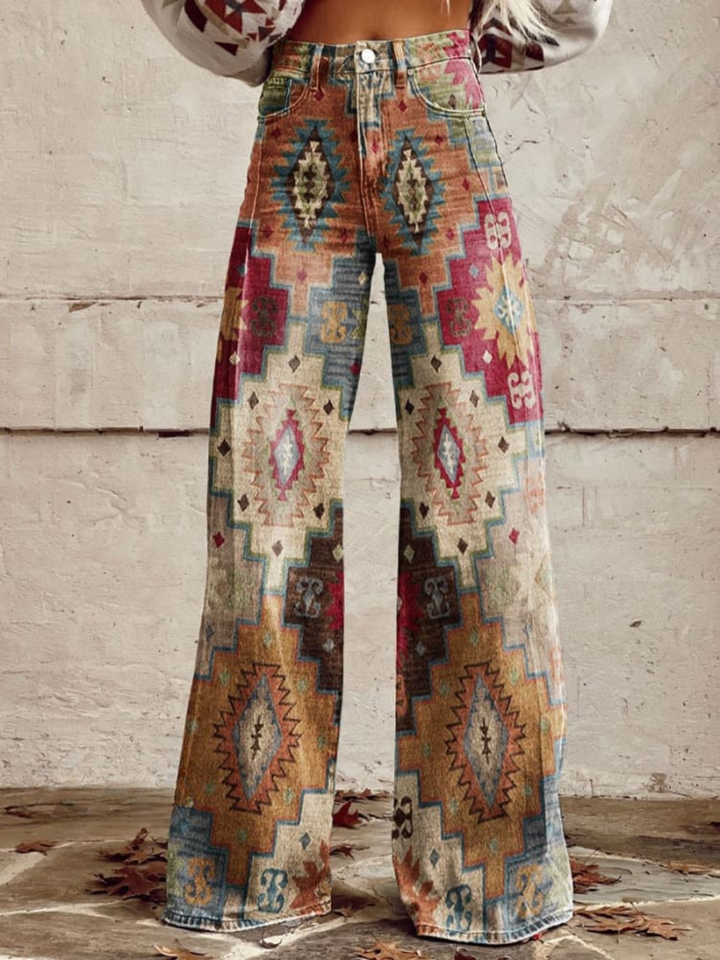 Léa - Elegantne boho hlače