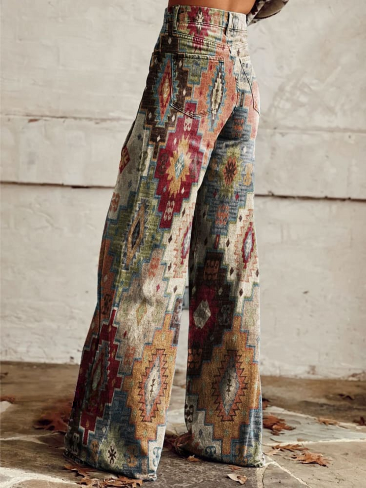 Léa - Elegantne boho hlače