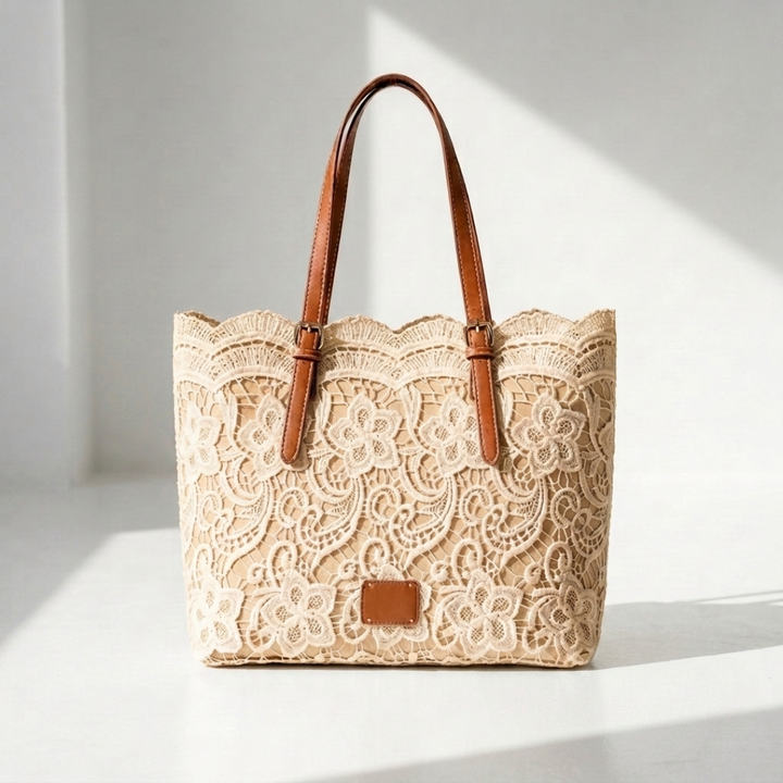 Irina - Vintage torba na rame od čipke