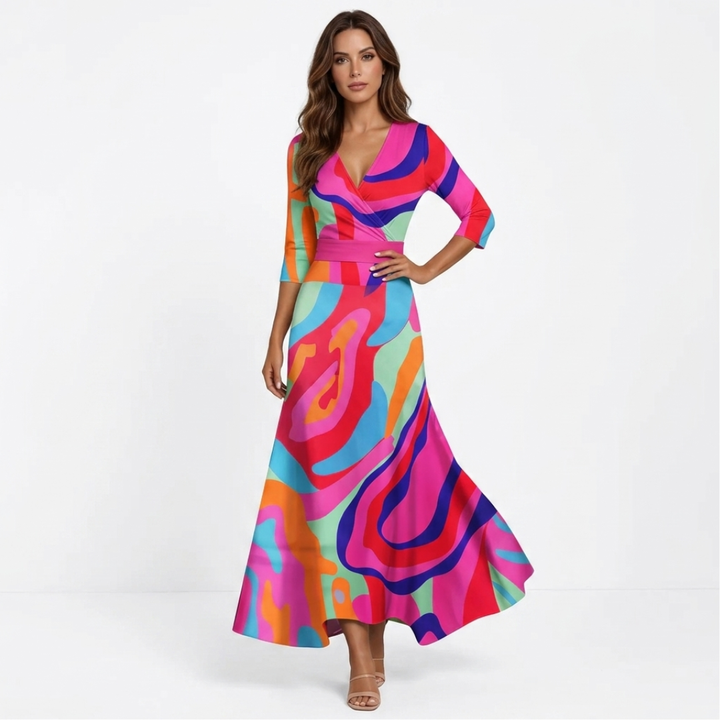 Calla - Elegantna cvjetna maxi haljina