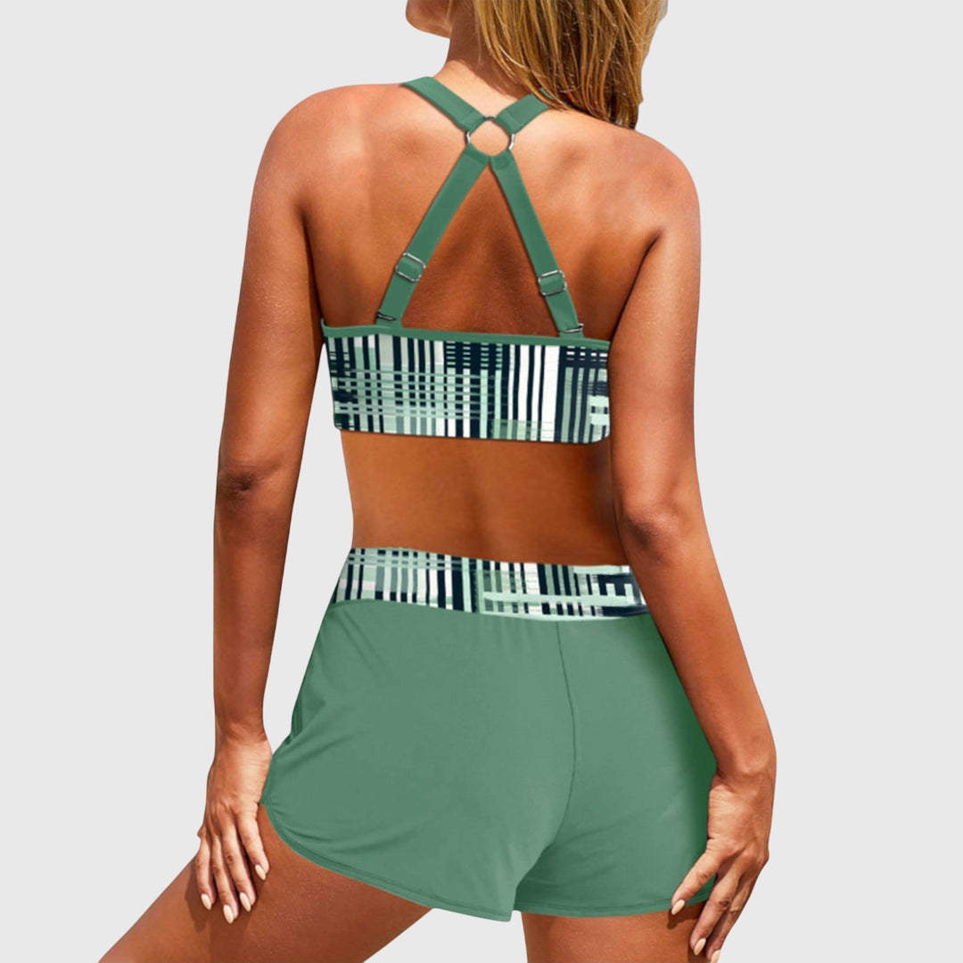 Janelle - Bikini s visokim strukom i prugama