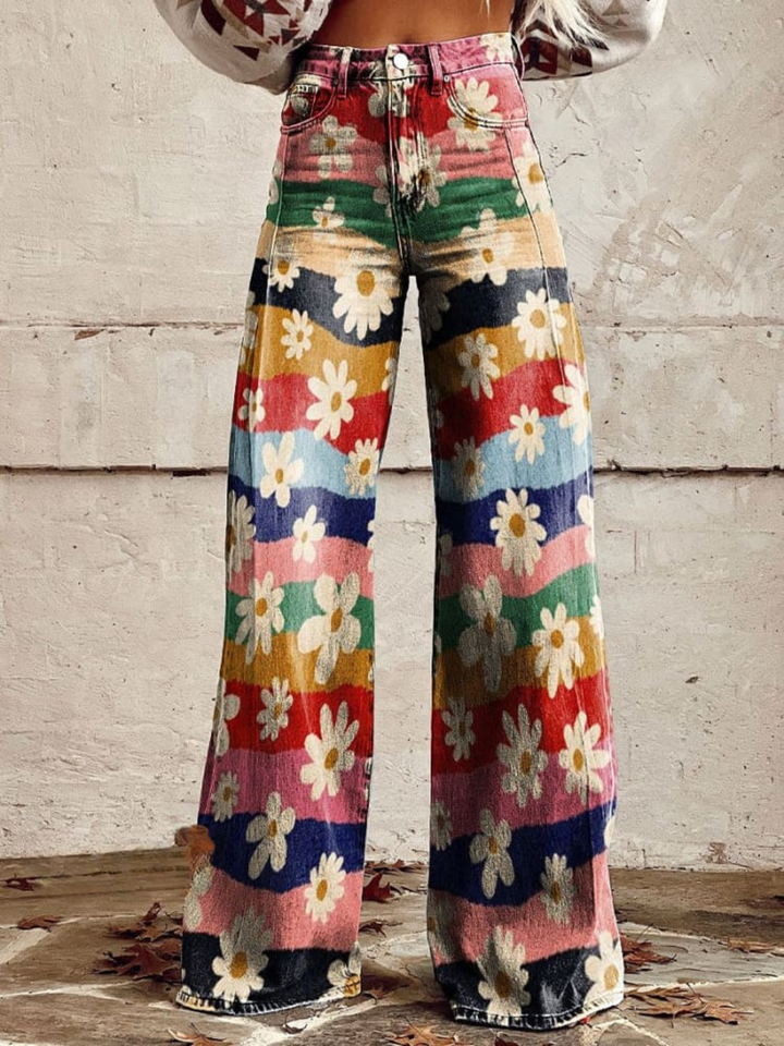Íris - Elegantne boho hlače