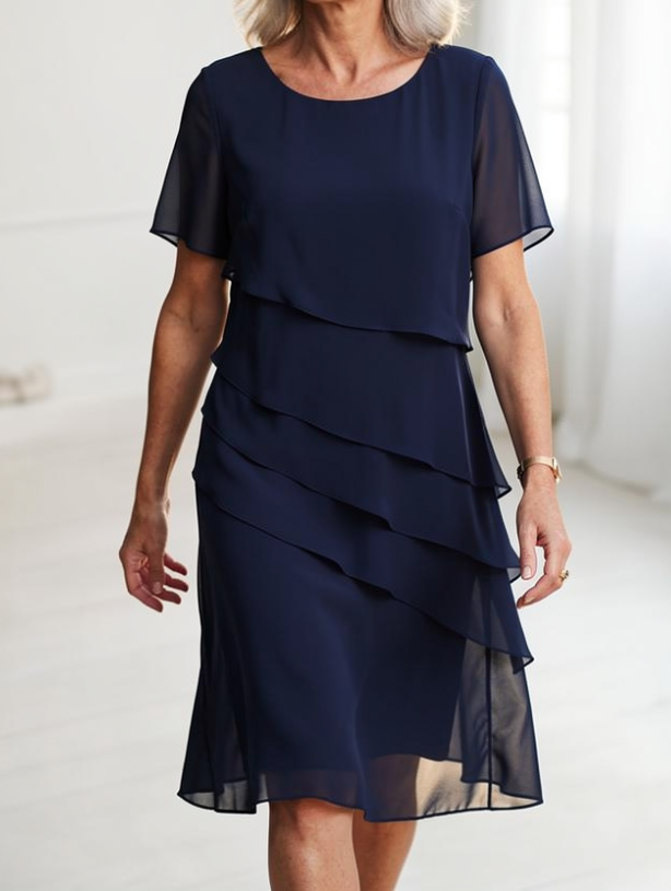 Linda - Elegantna haljina s prugama