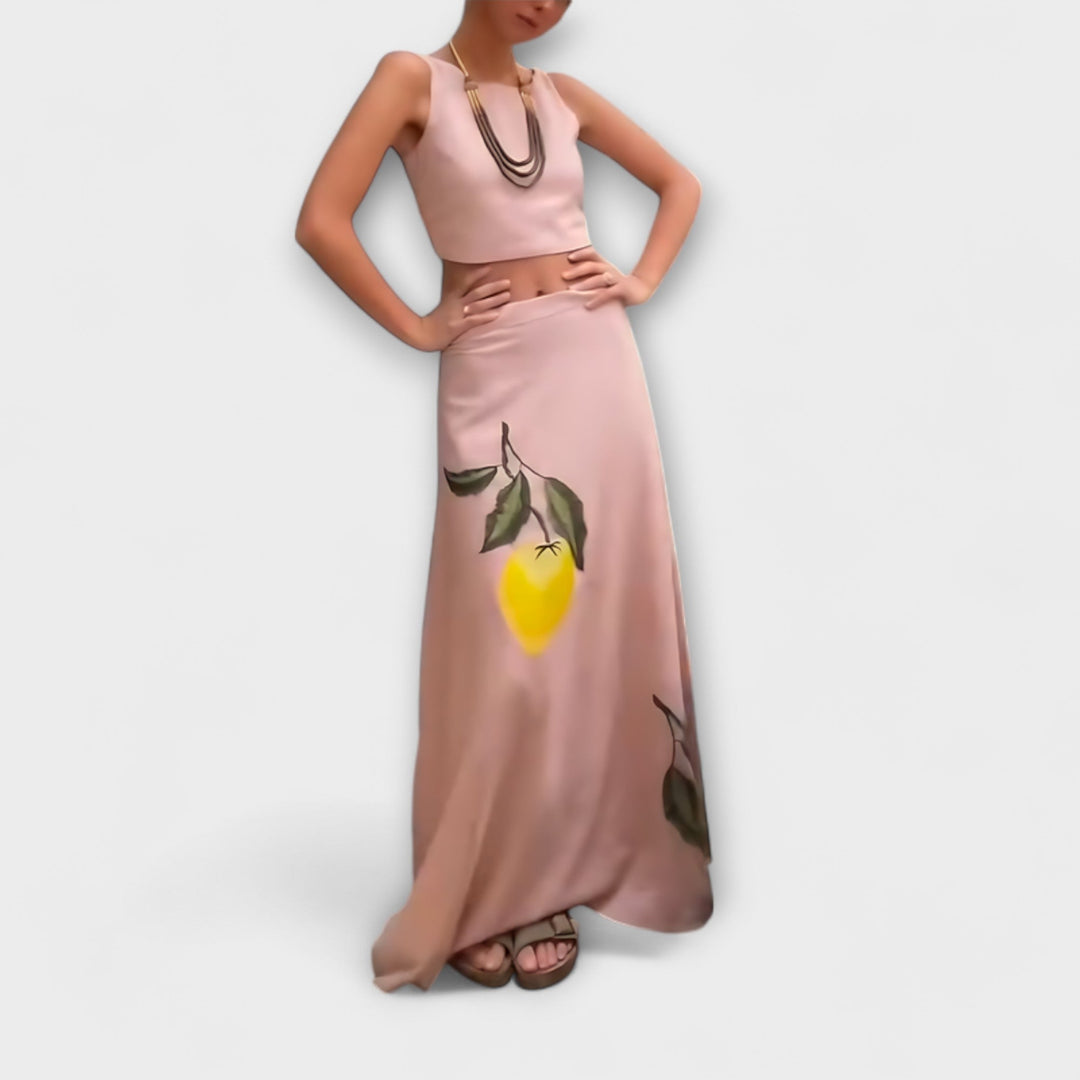 Cosima – Midi suknja s Amalfi printom
