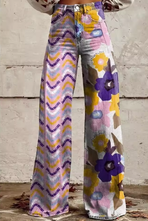 Elaine - Elegantne boho hlače