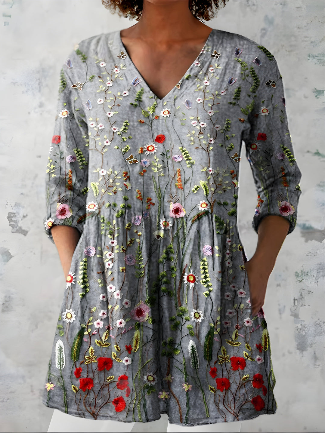 Willow| Duga bluza s V izrezom