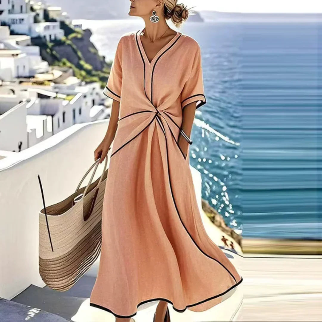 Mila | Elegantna haljina s povoljnim strukom i svečanom elegancijom
