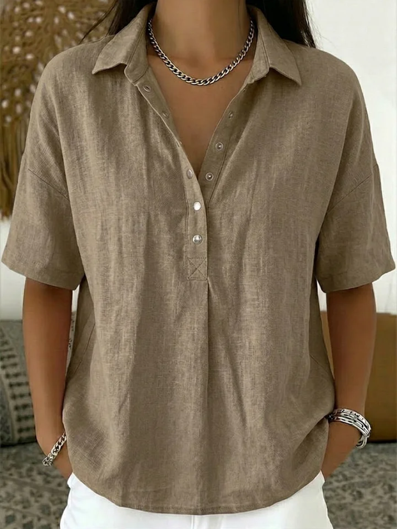 Hélène™ | Bluza s ovratnikom