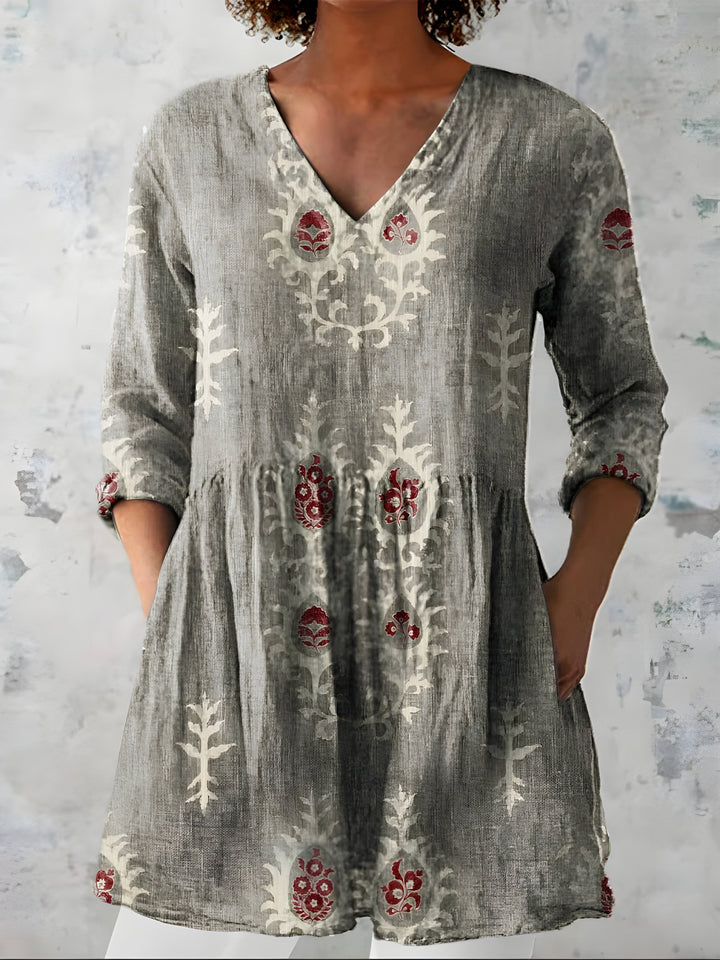 Everly | Duga bluza s V izrezom
