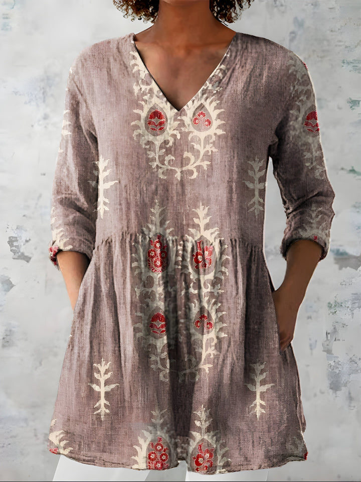 Everly | Duga bluza s V izrezom