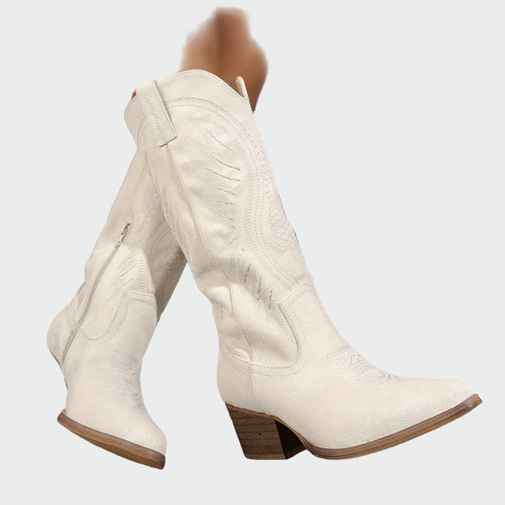 Biserka - Elegantne izvezene western čizmice