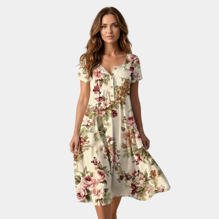 Flora - Vintage haljina s cvjetnim printom