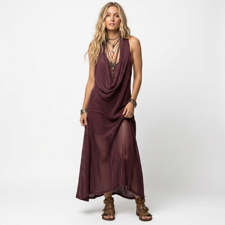 Nerina - Elegantna boemska maxi haljina