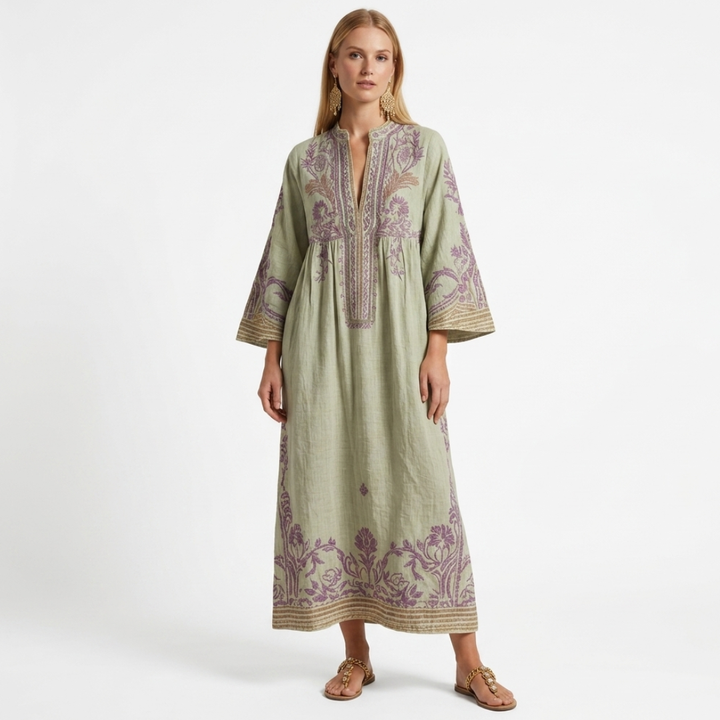Bogdana - Boho haljina s vezom