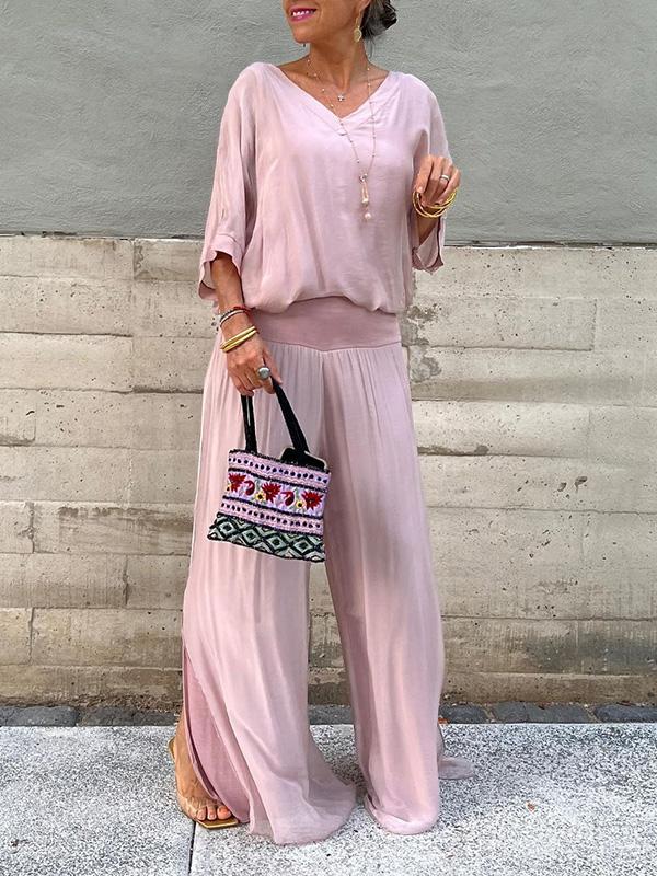 ESMERALDA – SET OD DVA DIJELA S ELEGANTNIM ŠIFON HLAČAMA