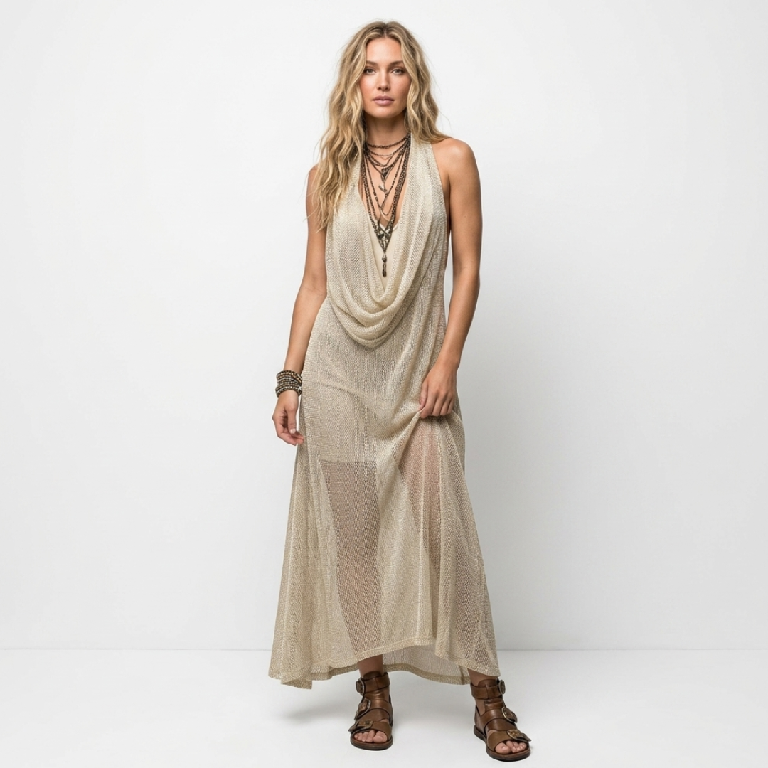 Nerina - Elegantna boemska maxi haljina