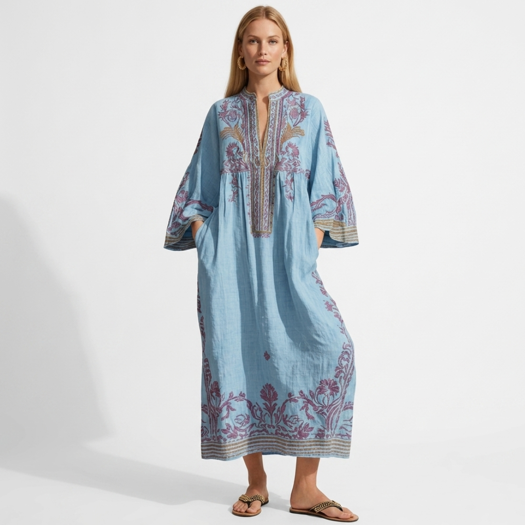 Bogdana - Boho haljina s vezom