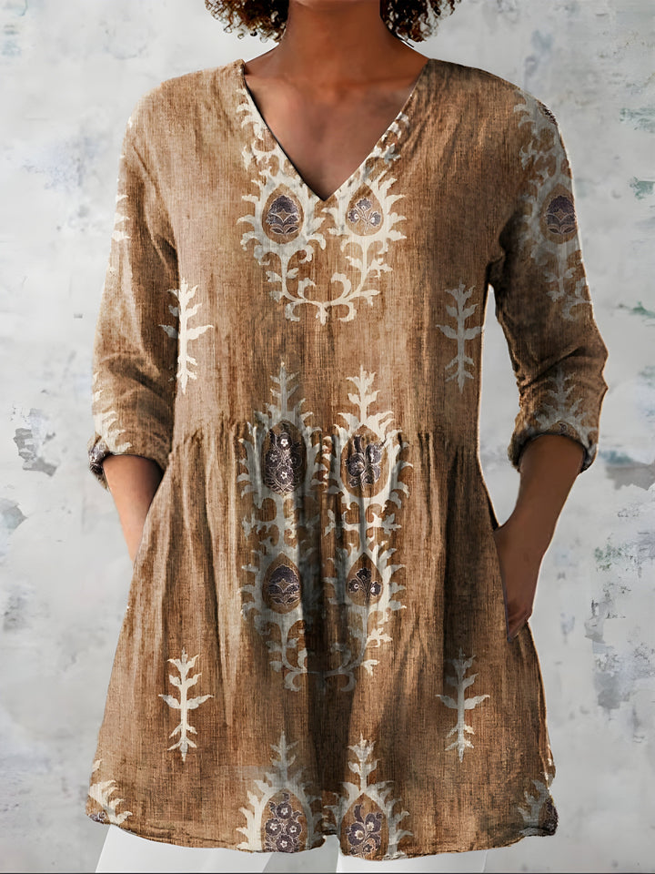 Everly | Duga bluza s V izrezom