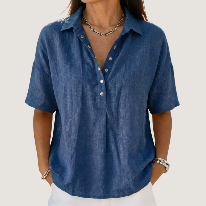 Hélène™ | Bluza s ovratnikom