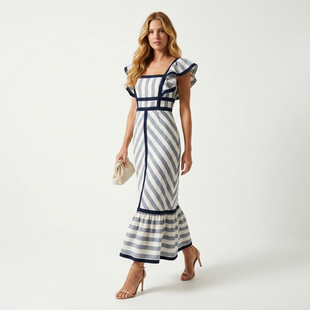 Sandy - Retro maxi haljina