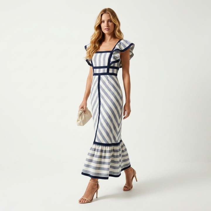 Sandy - Retro maxi haljina