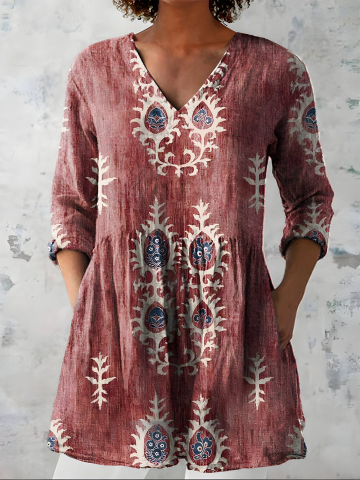Everly | Duga bluza s V izrezom