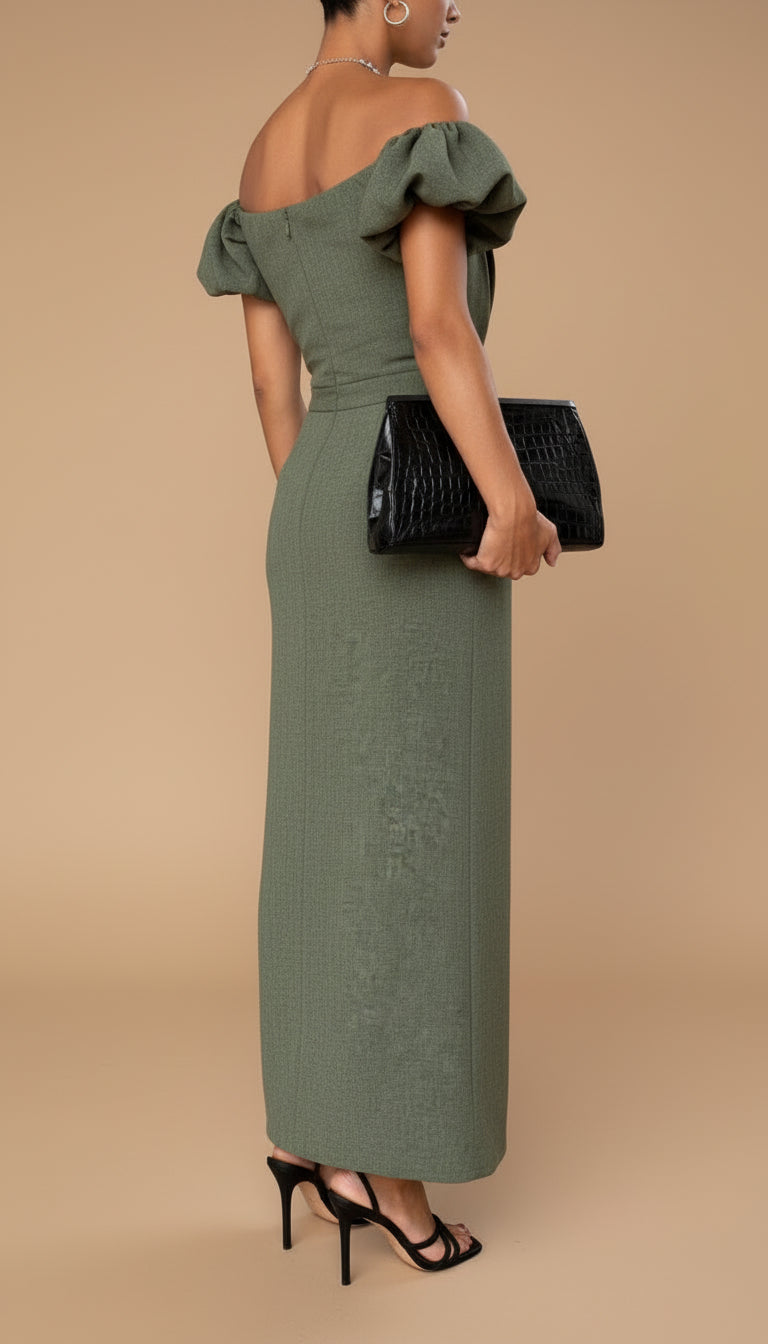 JASMINE | Elegantna midi haljina s naglašenim strukom i bezvremenskim večernjim stilom
