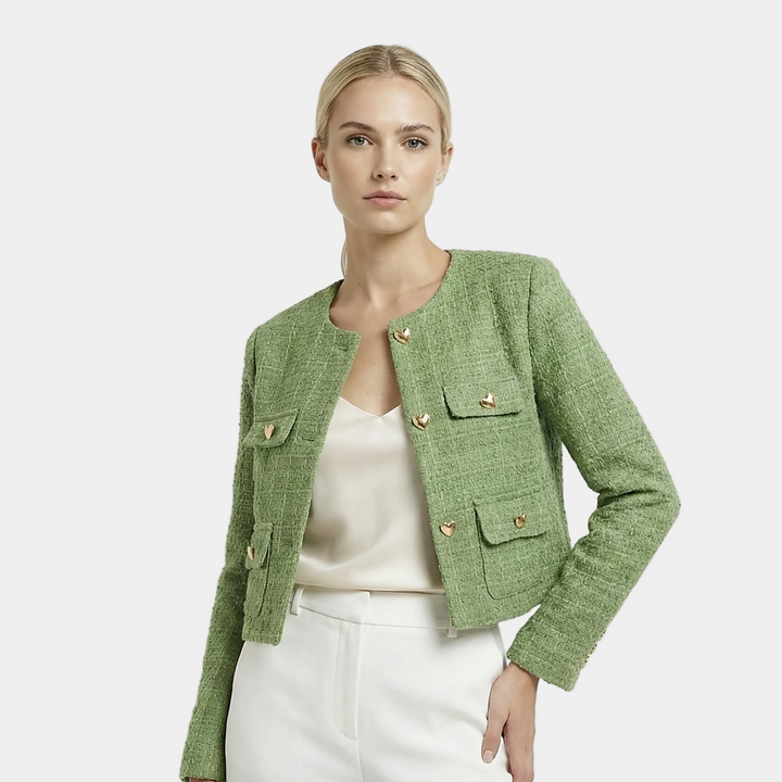 Daria - Zelena tweed jakna