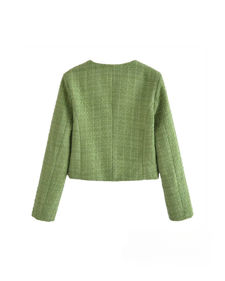 Daria - Zelena tweed jakna
