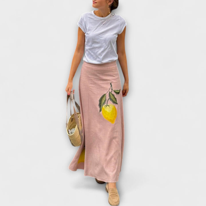 Cosima – Midi suknja s Amalfi printom