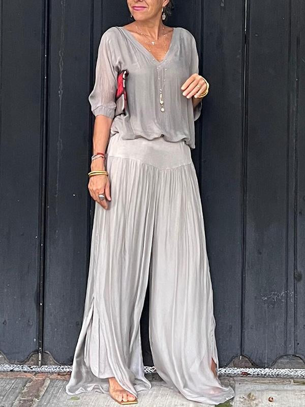 ESMERALDA – SET OD DVA DIJELA S ELEGANTNIM ŠIFON HLAČAMA