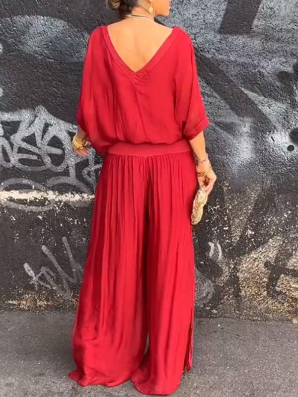 ESMERALDA – SET OD DVA DIJELA S ELEGANTNIM ŠIFON HLAČAMA