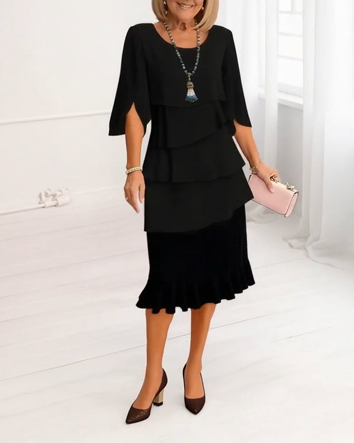Patricia - Elegantna udobna haljina sa šavovima