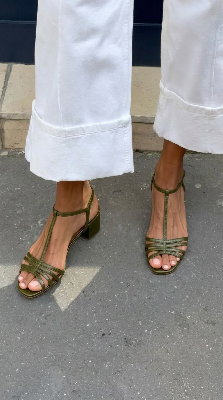 Allegra | Zlatne sandale Svakodnevna Elegancija