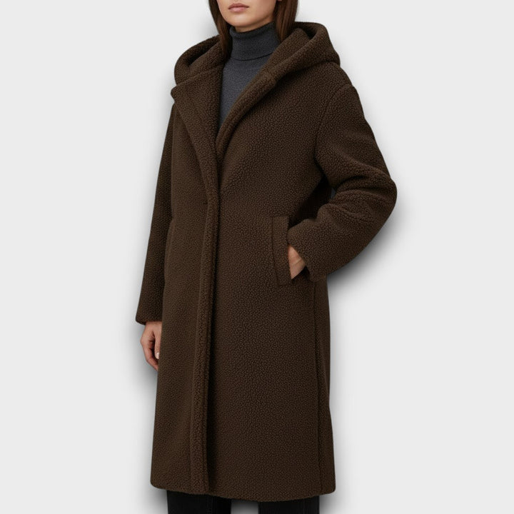 Maria - Dugi Teddy kaput s kapuljačom