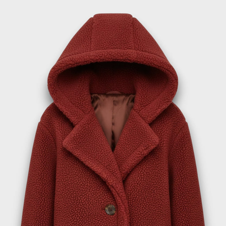 Maria - Dugi Teddy kaput s kapuljačom