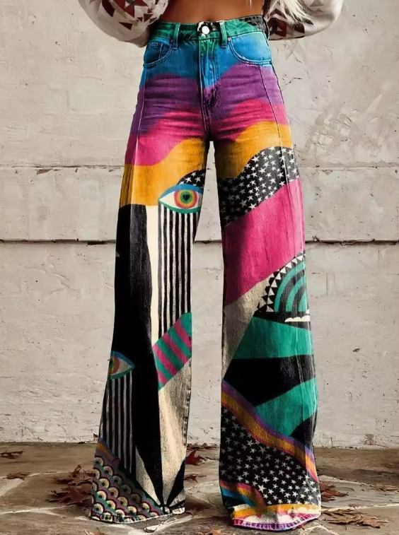 Zoe - Elegantne boho hlače